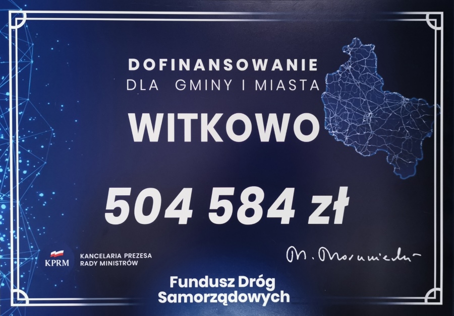 Gmina Witkowo uzyskała dofinansowanie na przebudowę drogi gminnej