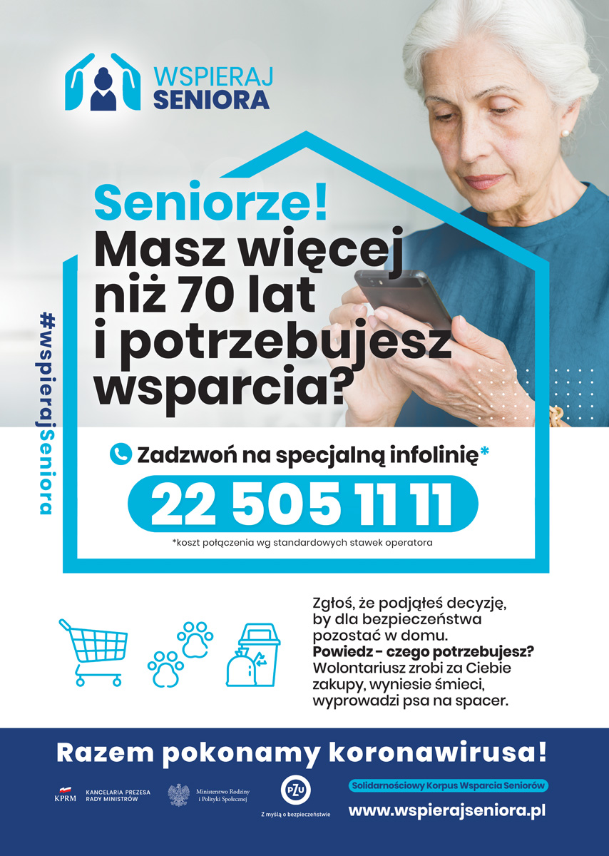 #WspierajSeniora - więcej informacji na www.obywatel.gov.pl
