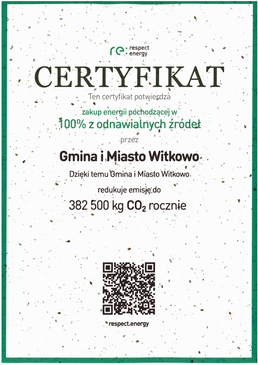 Certyfikat OZE