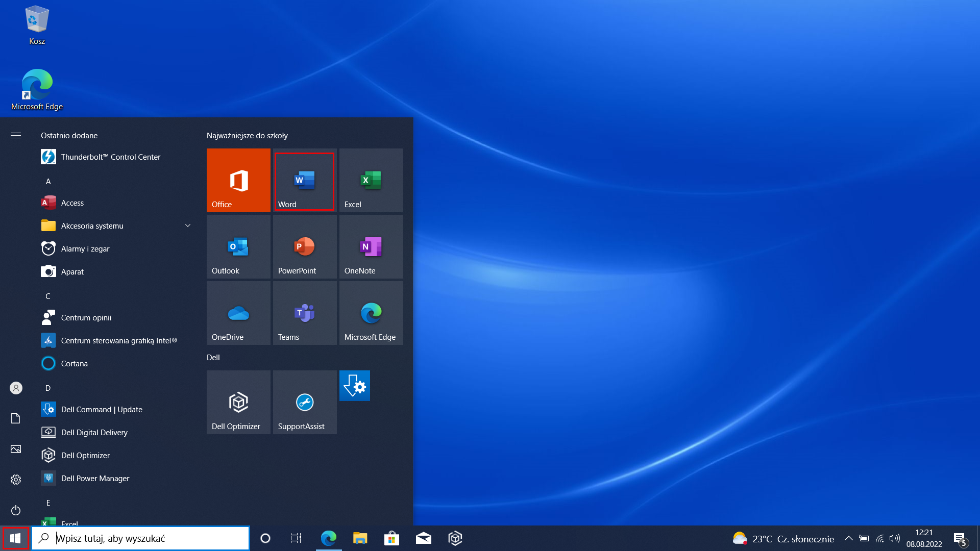 Instalacja Windowsa 10 oraz pakietu office 2021 na Laptopach DELL Latitude
